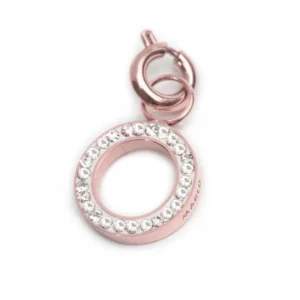 MARLU' CHARM ROSE LETTERA O CRISTALLI TMT34