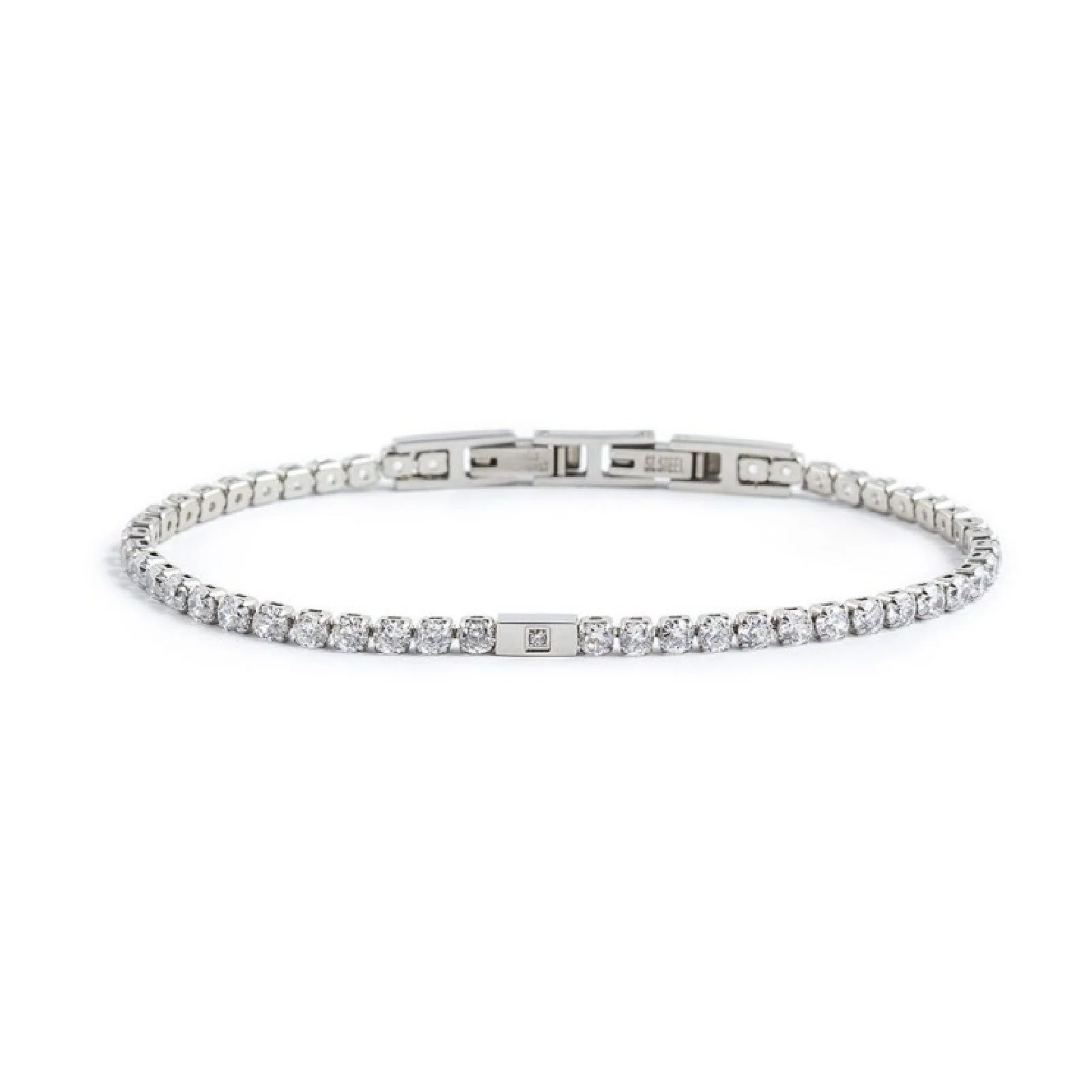 Bracciale Marlù Man da uomo ACC TG M TENNIS BIANCO 3MM