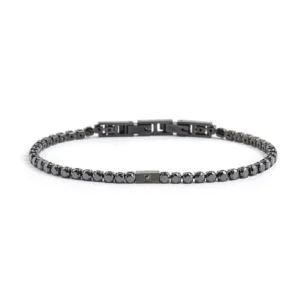 Bracciale Marlù Man da uomo NERO TG M TENNIS NERO 3MM MAN06