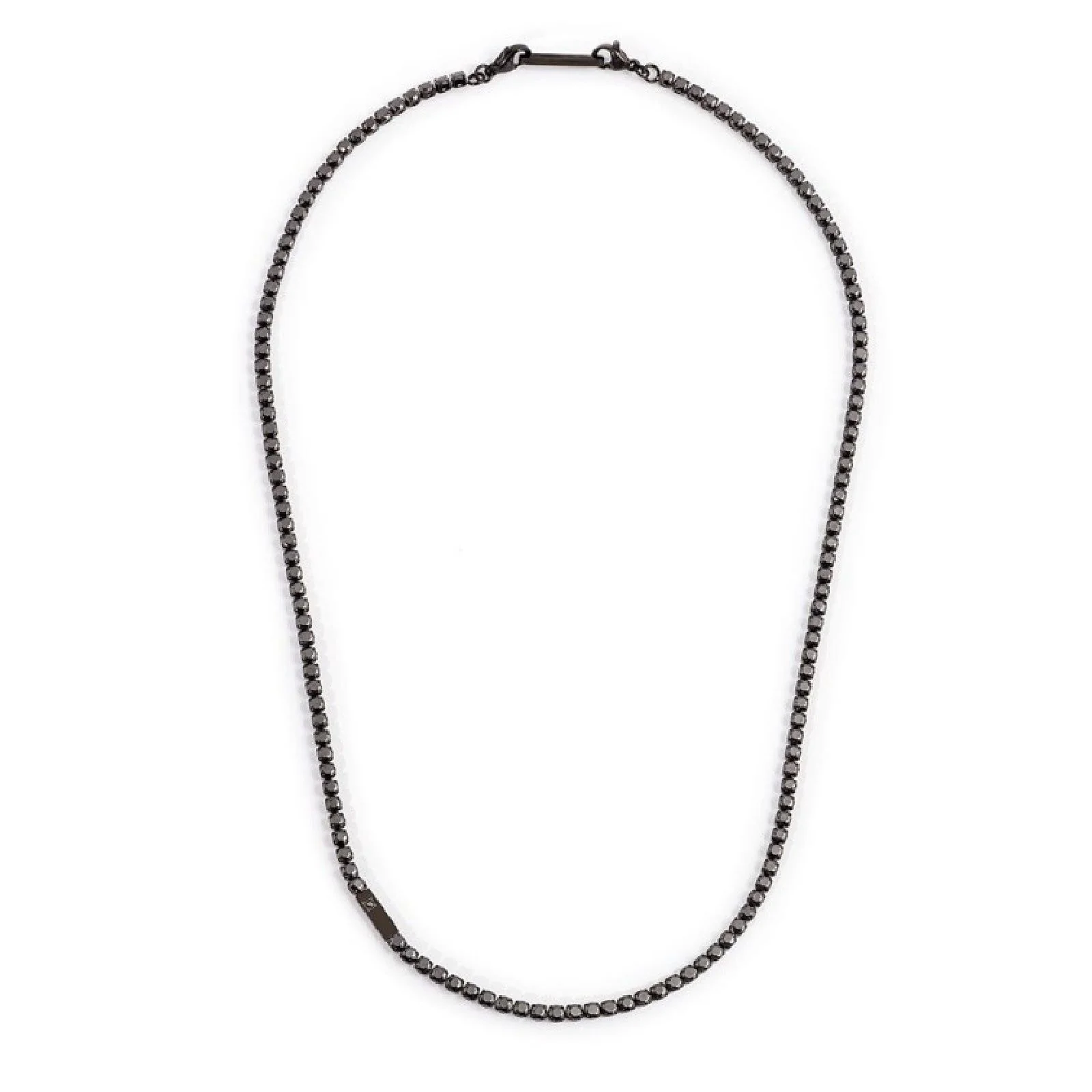 Collana Marlù Man da uomo CO NERO TENNIS NERO MAN06