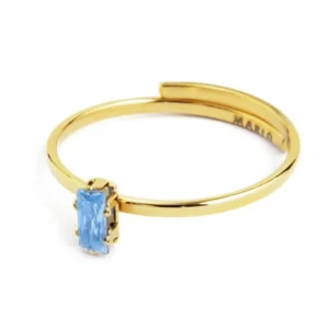 AN ORO CZ ACQUA MARINA BEW12