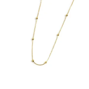 Collana Marlù Be Woman da donna ORO 7,5CM CZ COLOR E SFERE BEW02