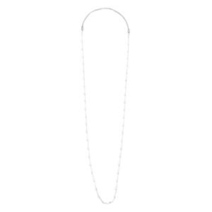 Collana catena con perle acciaio 90CM CAT PERLE BEW06