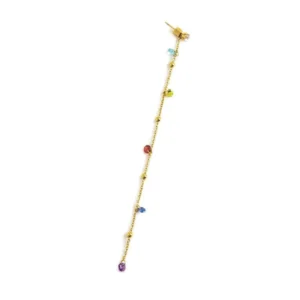 Collana Marlù Be Woman da donna ORO 12CM CZ COLOR E SFERE BEW02