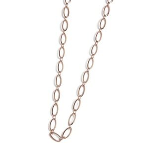 Collana Marlù catena ovale pvd oro rosa