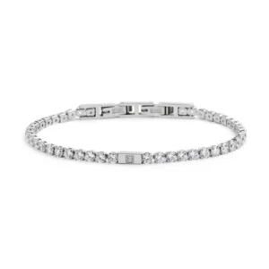 Bracciale Marlù Sparkles da uomo ACC TGS TENNIS BIANCO 3MM SPK01