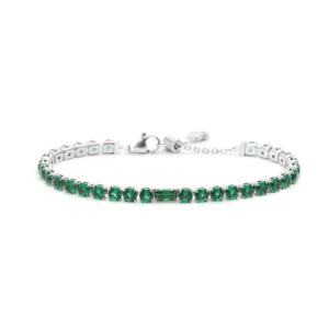 Bracciale Marlù Sparkles da donna ACC TENNIS 4 MM VERDE SPK02