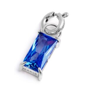 Charm con zircone baguette ACC BAG BAG CZ BLU SPK05