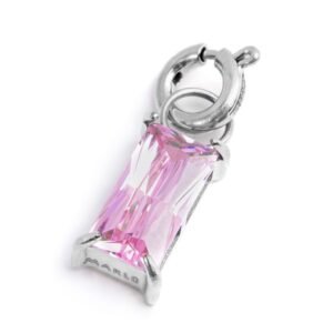 Charm con zircone baguette ACC BAG CZ ROSA SPK05
