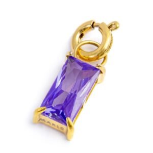Charm con zircone baguette ORO BAG CZ VIOLA SPK05