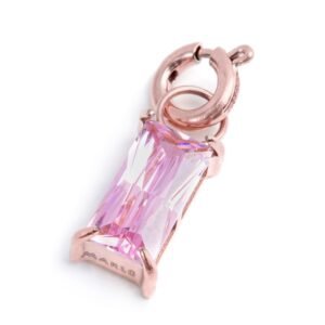 Charm con zircone baguette ROSE BAG CZ ROSA SPK05
