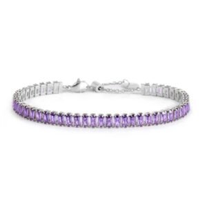 Bracciale Donna Gioielli Marlù ACC TENNIS BAGUET VIOLA SPK03