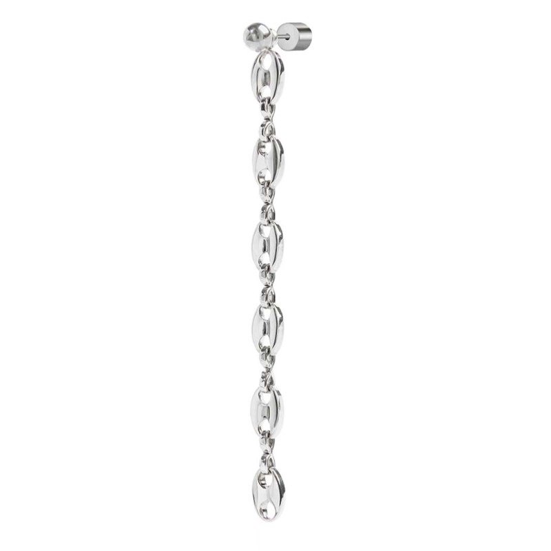 Orecchino pendente Marlù Vision donna acciaio con sfera e catena marine