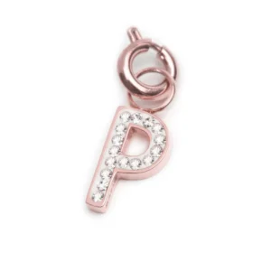 MARLU' CHARM ROSE LETTERA P CRISTALLI TMT34