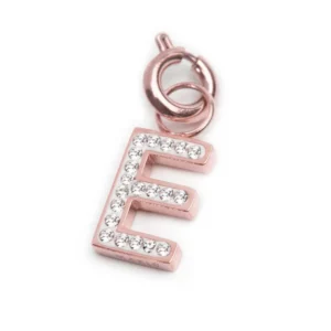 MARLU' CHARM ROSE LETTERA E CRISTALLI TMT34