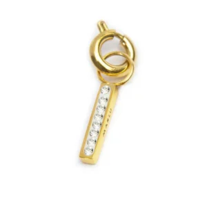 MARLU' CHARM ORO LETTERA I CRISTALLI TMT34