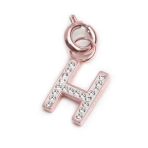 MARLU' CHARM ROSE LETTERA H CRISTALLI TMT34