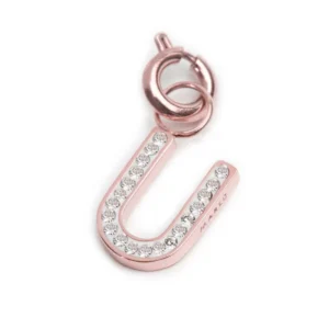 MARLU' CHARM ROSE LETTERA U CRISTALLI TMT34