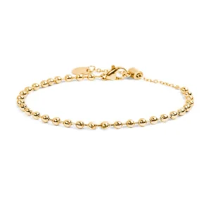 Bracciale Marlù Donna Time to in Acciaio ORO CATENA A SFERE 3MM TMT34