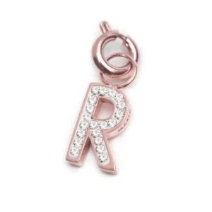 MARLU' CHARM ROSE LETTERA R CRISTALLI TMT34