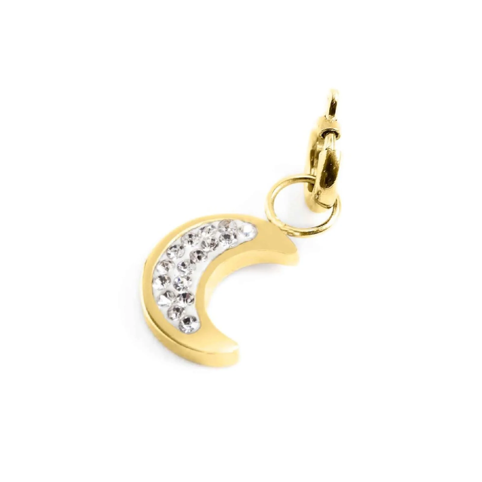 Charm Luna Strass Bianchi Marlù ORO LUNA CRIST BIANCHI TMT20