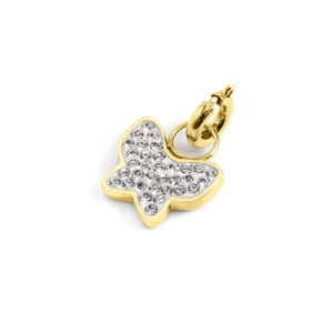 Charm Farfalla Strass Bianchi Marlù
