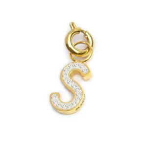 MARLU' CHARM ORO LETTERA S CRISTALLI TMT34