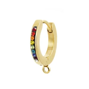 Mono orecchino ORO MONO 13MM MUL CRIS ANELBASI