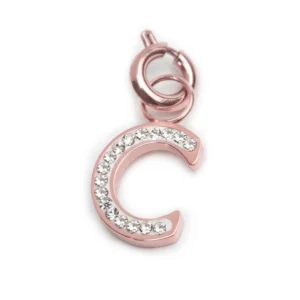 MARLU' CHARM ROSE LETTERA C CRISTALLI TMT34