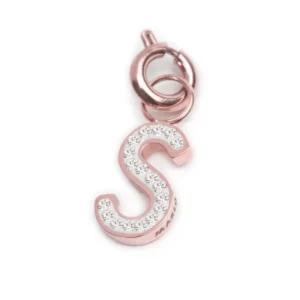 MARLU' CHARM ROSE LETTERA S CRISTALLI TMT