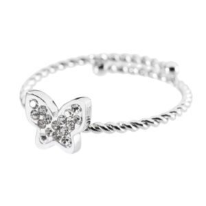 Anello ACC TG S FARFALLA CRIS BIAN TMT2