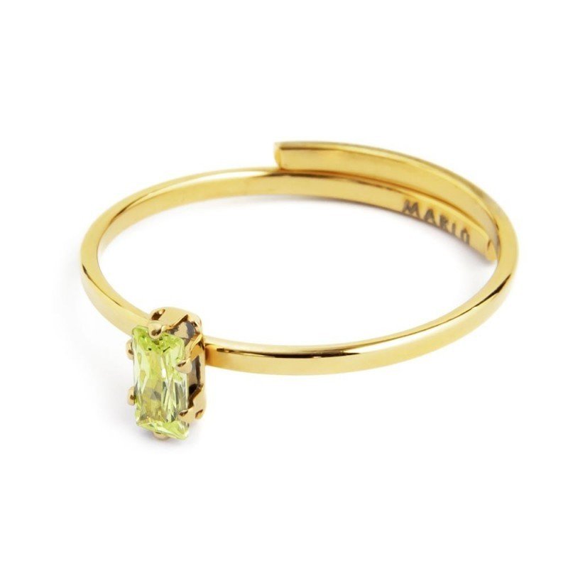 AN ORO CUBIC ZIRCONIA VERDE BEW12