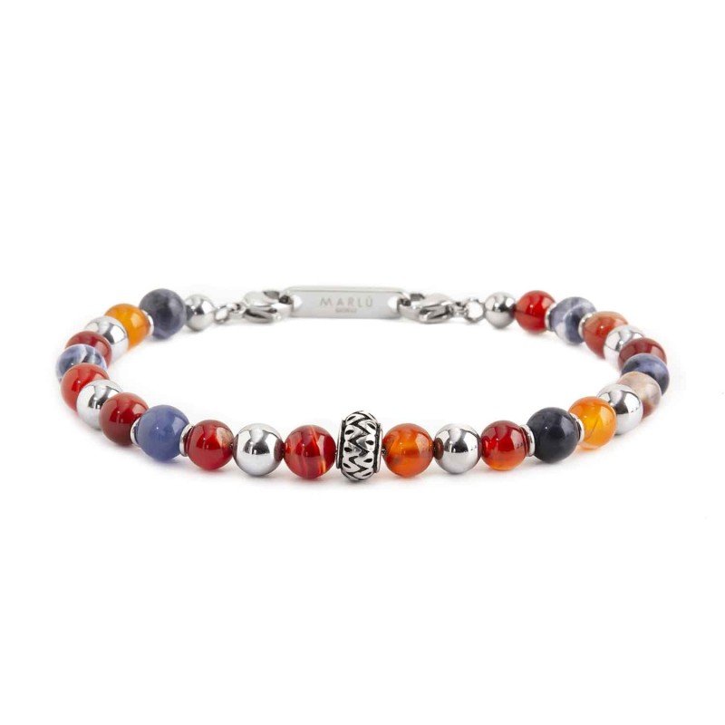 Bracciale SFERE CORNIOLA E SODALITE NAM02