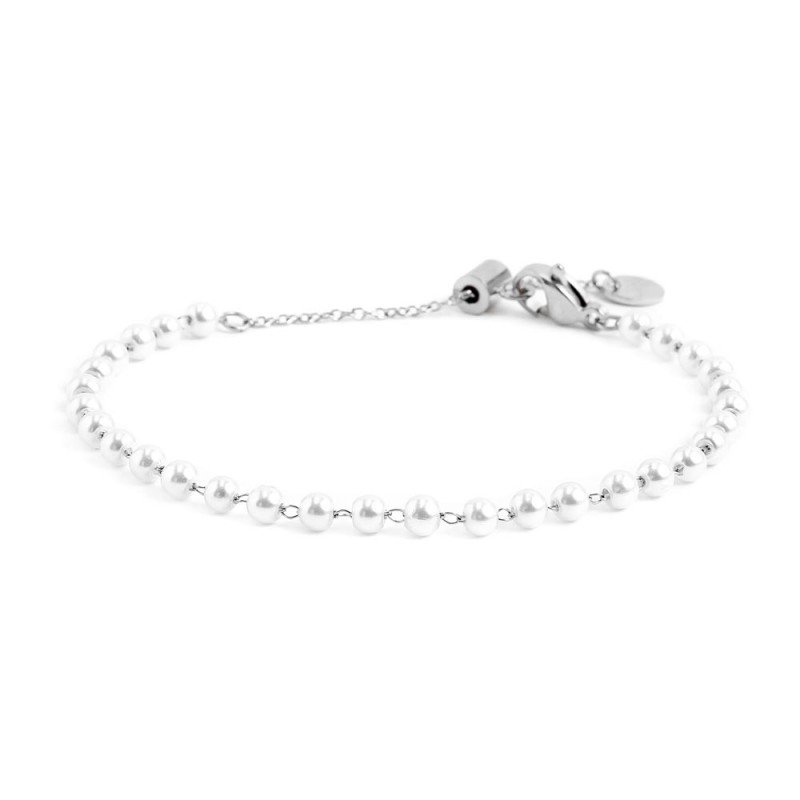 Bracciale catena con perle 3,3mm acciaio CAT PERLE 3.30MM BEW06
