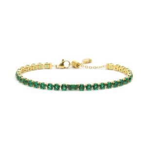 BR ORO TENNIS 4 MM VERDE SPK02