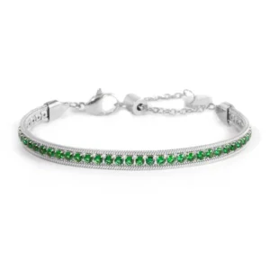 Bracciale Donna Gioielli Marlù ACC TENNIS VERDE E SNAKE SPK03