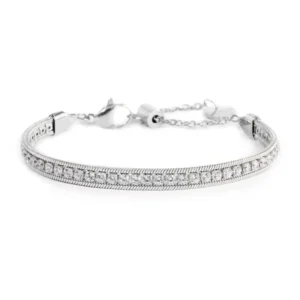 Bracciale Donna Gioielli Marlù ACC TENNIS BIANCO E SNAKE SPK03