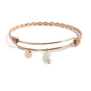 BRACCIALE ROSE BANGLE TORCHON PERLA BASI