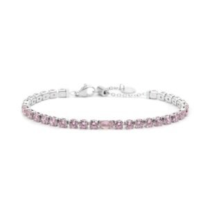 Bracciale Marlù Sparkles da donna ACC TENNIS 4 MM ROSA SPK02