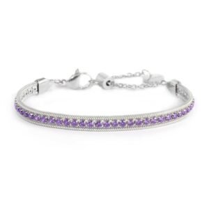 Bracciale Donna Gioielli Marlù ACC TENNIS VIOLA E SNAKE SPK03