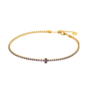 CV ORO TENNIS 2MM VIOLA ANK07