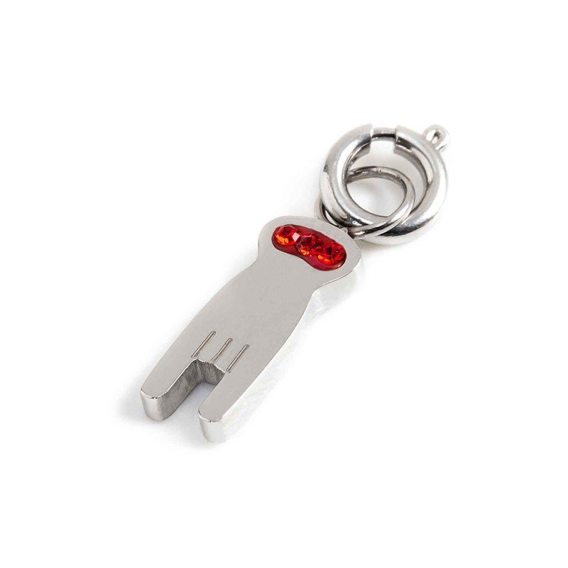 Charm mano corna con cristalli ACC MANO-CORNA CRIST ROSSI TMT20