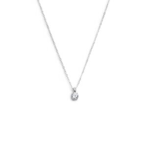 Collana catena cutting cross zircone centrale 4,25mm