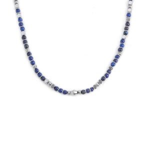 Collana lapis blu ed ematite