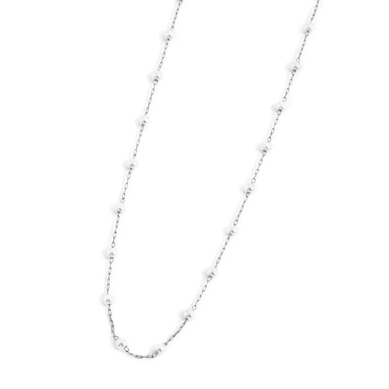 Collana catena con perle oro 90CM CAT PERLE BEW06