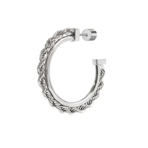 Orecchino semicerchio Marlù Vision da donna acciaio con catena a corda