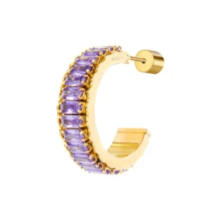 Bracciale Donna Gioielli Marlù ORO MONO CER BAGUET VIOLA SPK03