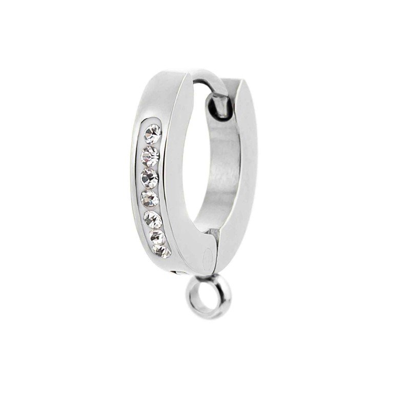 Orecchino a cerchio 11mm con anello per charm