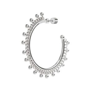 Orecchino semicerchio Marlù Vision donna acciaio catena grumetta e sfere