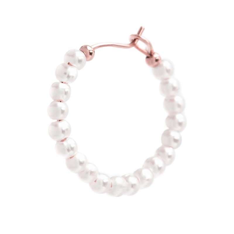 Orecchino a cerchio con sfere